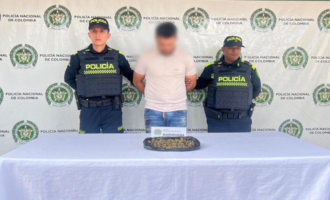 Capturado en Neiva hombre con 230 gramos de marihuana durante operativo de verificación