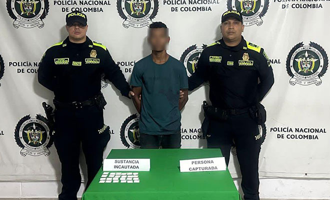 Capturado hombre de 20 años con estupefacientes