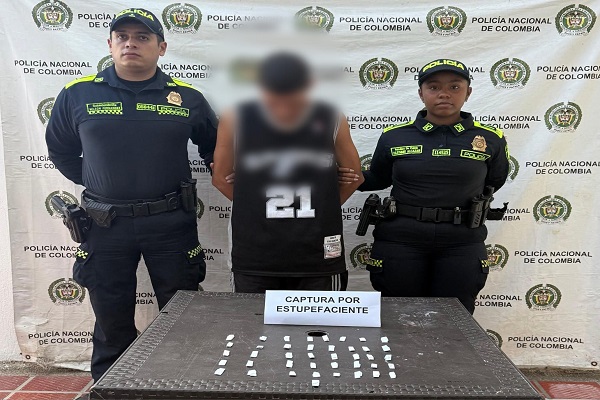 Capturado con estupefacientes 