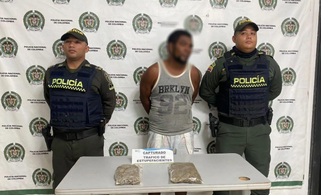 Capturado presunto delincuente con el alias de ‘El Morocho’ con marihuana lista para su venta