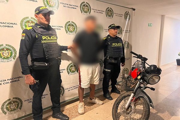 La motocicleta presentaba alteraciones en su número de identificación.