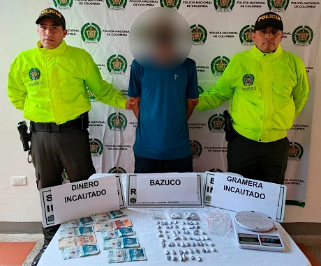 Capturado por el delito de porte de estupefacientes municipio del Socorro