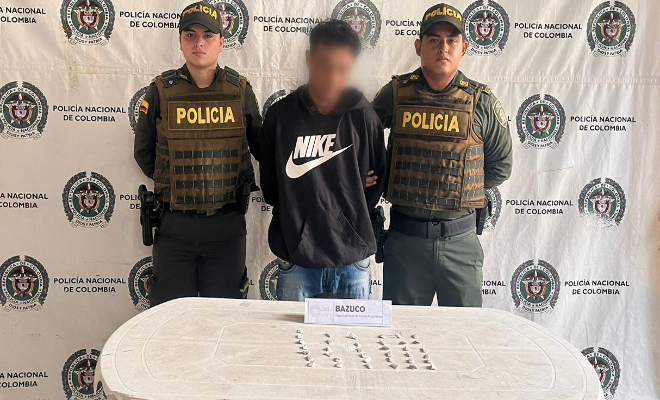 Policía capturó a sujeto por tráfico de estupefacientes en El Banco-Magdalena