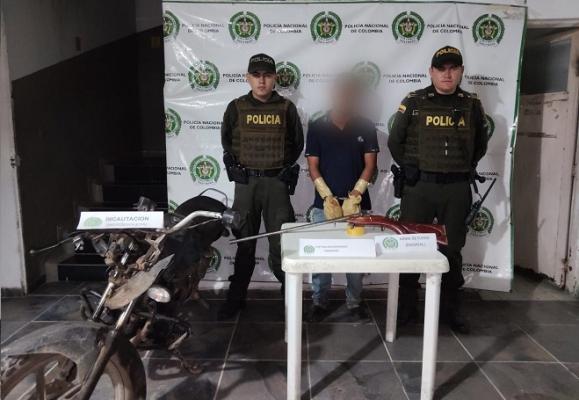 Capturan en flagrancia a hombre que lesionó con arma de fuego a su pareja en Granada, Meta