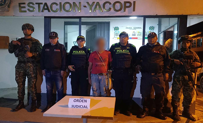 Una persona capturada por la polic&iacute;a, fiscal&iacute;a y ej&eacute;rcito nacional.