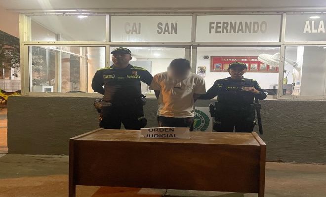 Capturado por orden judicial por el delito de homicidio agravado 