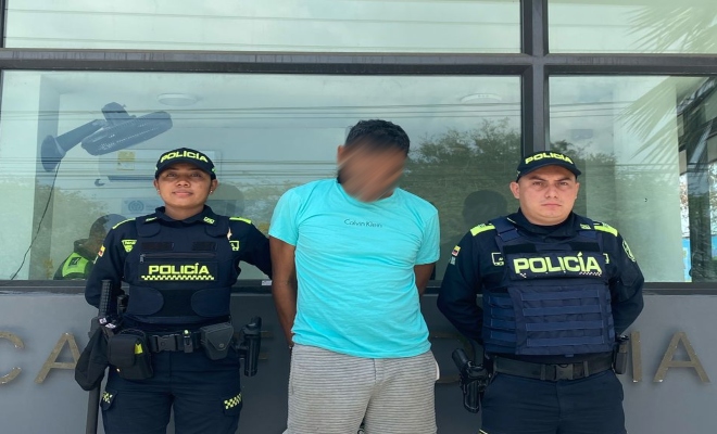 Capturado por porte ilegal de arma de fuego y municiones 