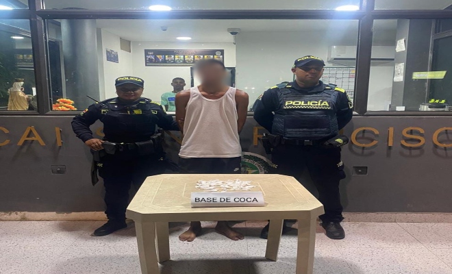 Capturado preseunto delincuente por trafico de estupefacientes 