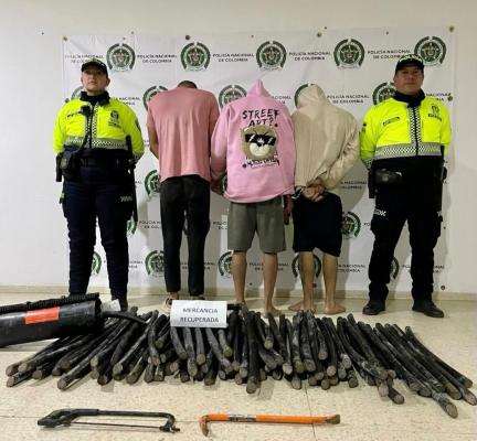 Por hurto son capturados tres sujetos 