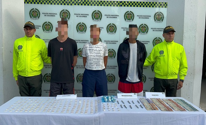 Capturados por estupefacientes