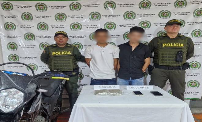 Capturados dos hombres en Pailitas con 250 gramos de marihuana