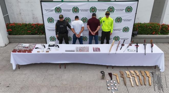 Capturados dos hombres, principales dinamizadores de la comercialización ilegal de armas fuego y munición 