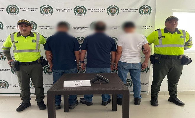 Tres sujetos fueron capturados por Tránsito de la Policía Tolima