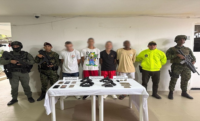 Capturados en Tibú 4 presuntos integrantes del GAOR 33
