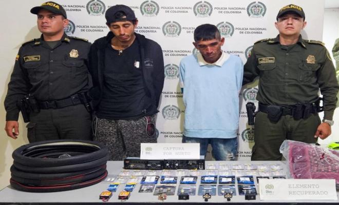 Dos Capturados por el delito de hurto calificado y agravado en el barrio hipodromo
