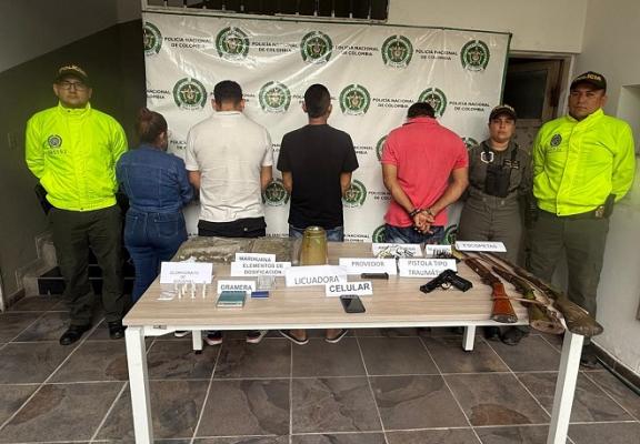 Capturados presuntos dinamizadores del tráfico de drogas en los municipios de Granada y Fuentedeoro, Meta 