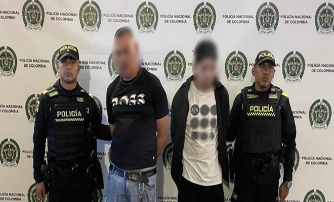 Capturamos a 2 hombres que fueron identificados con armas de fuego en Bello.