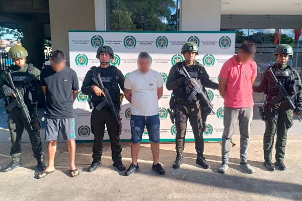 Policía del Caquetá captura a tres presuntos homicidas en El Paujil y Florencia