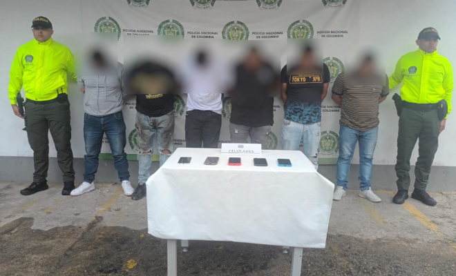 La Policía Nacional a través de la Seccional de Investigación Criminal (SIJIN) e Inteligencia Policial (SIPOL), en coordinación con la Fiscalía General de la Nación, capturó a alias ‘Pocho’, alias ‘Barrigas’, alias “Marqués,” alias “Pinzón”, alias “Chimbo Loco”, y alias “Nene”’, quienes se dedicaban al hurto en varias modalidades en residencias, establecimientos comerciales y el factor oportunidad. 