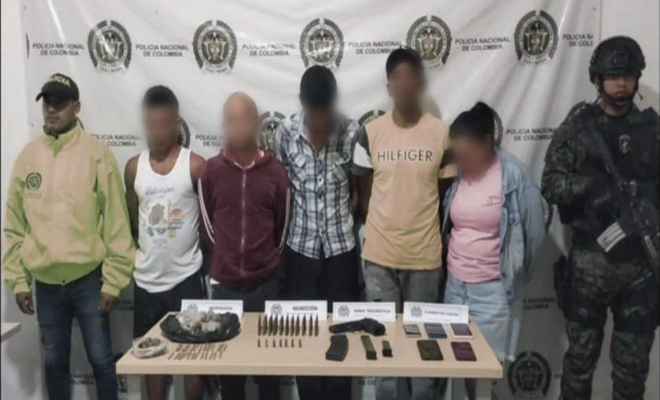 Policía captura a cinco integrantes del grupo delincuencial autodenominado “los primos”
