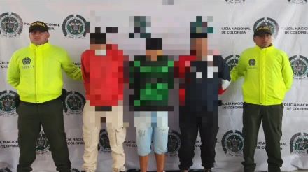 Tres sujetos fueron capturados por su presunta participación  en la venta de estupefacientes
