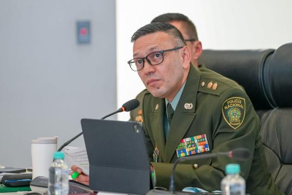 El señor brigadier general Herbert Benavidez presentó informe de gestión financiera en la rendición de cuentas 2024 de la Policía Nacional de Colombia