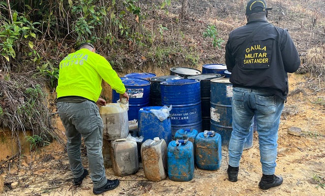 Elementos para el procesamiento de la cocaina