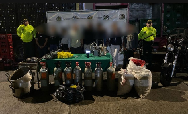 En Bello desmantelamos dos viviendas acondicionadas para el reenvase y retape de cerveza