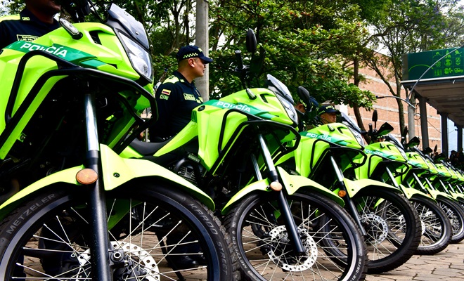 En Girardota se fortalece el componente de movilidad de la Policía Nacional