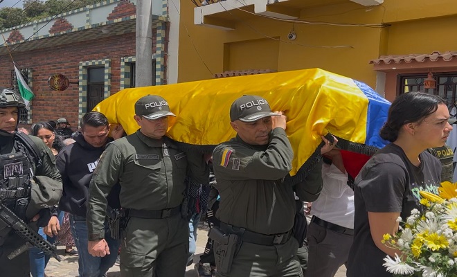 En Herrán, Norte de Santander, la Policía despide a un héroe caído en cumplimiento del deber
