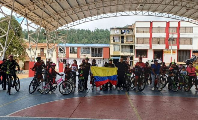 Policia Nacional fomenta prácticas para una  vida saludable en el municipio de Nariño