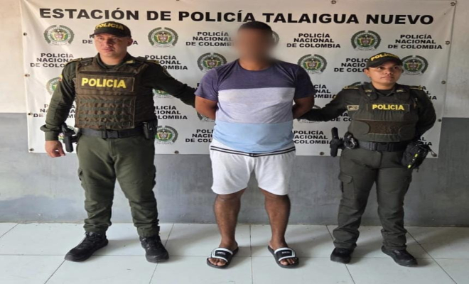 Cayó en Talaigua Nuevo, un hombre que tenía circular azul por acceso carnal violento