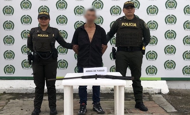 En un hecho de intolerancia, en Ocaña es capturado un hombre portando un arma de fuego