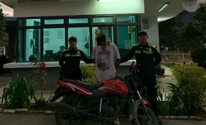 En una rápida reacción se logra la captura en flagrancia de un hombre que minutos antes había hurtado una motocicleta
