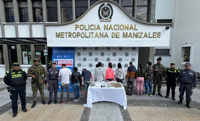 Diez personas fueron capturadas por tráfico de estupefacientes en el sector 5 del barrio Pío XII.
