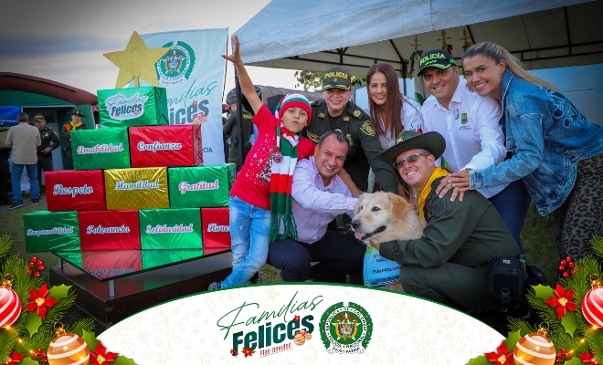 Policía Nacional despliega plan navidad familias felices en Caldas