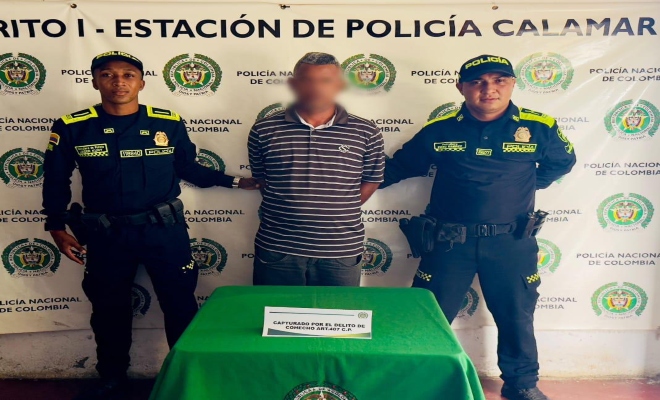 Capturado un hombre de 50 años, cuando hurtaba elementos de un supermercado en Calamar
