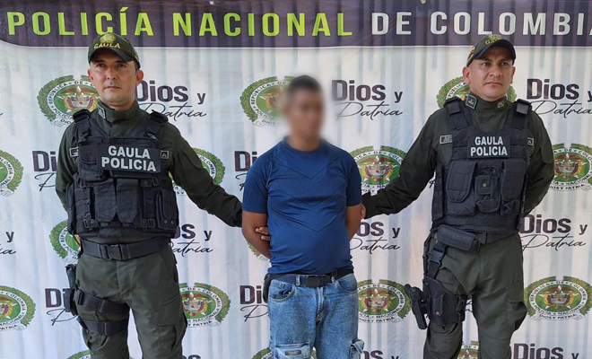 GAULA de la Policía Nacional capturó a un hombre por extorsionar a un comerciante en Acacías