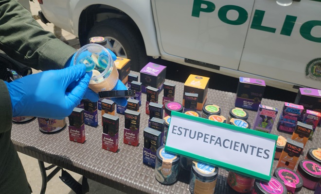 Gomas elaboradas a base de marihuana.