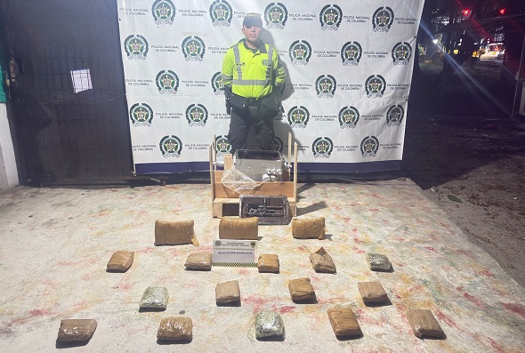 Hallazgo de estupefaciente por la seccional de tránsito y transporte