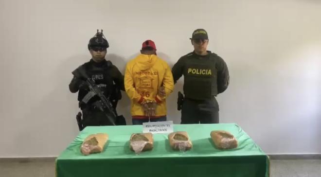 captura a presunto distribuidor de marihuana