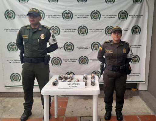 Incautación de pólvora