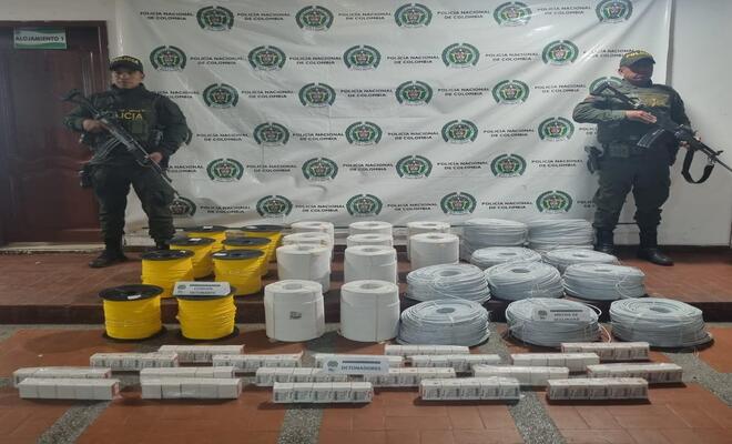 Incautan explosivos en Nariño