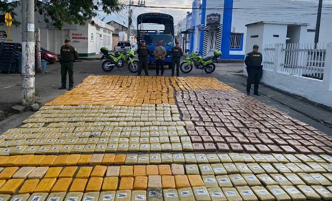 La Policía del Huila incauta en el centro del departamento el primer gran cargamento de marihuana del 2025