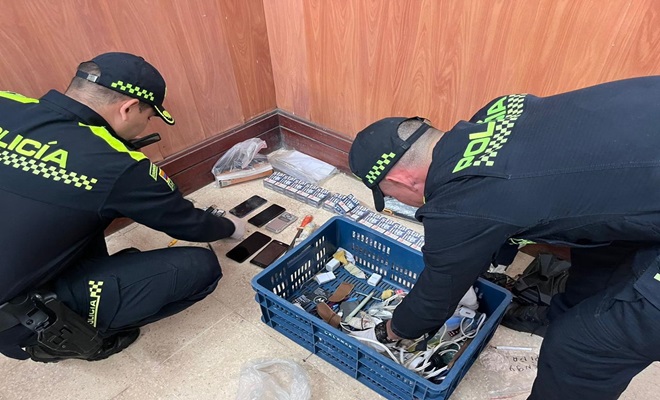 Fueron incautadas 30 armas blancas