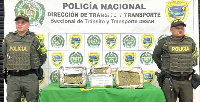 Incautación de sustancias estupefacientes