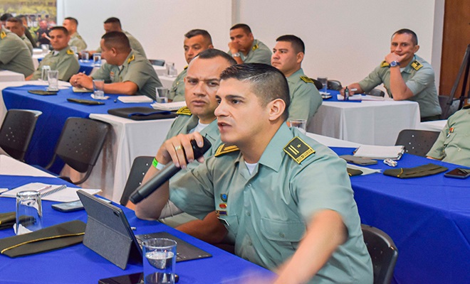 Intervención de un jefe del grupo territorial para la paz
