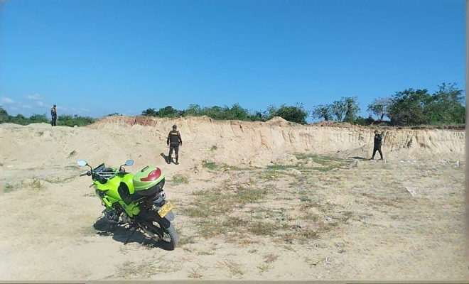 La Policía Nacional busca combatir la minería ilegal en el departamento de Bolívar.