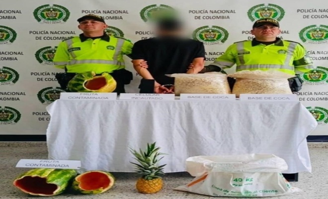 En planes de control que se efectúan a lo largo y ancho del departamento, con fines de velar por las condiciones de seguridad vial y convivencia en general, se logró establecer que la fruta estaba siendo transportada en  vehículo de servicio público que se dirigía hacia la capital de país. 