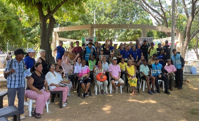 En el barrio Don Carmelo con jornada comunitaria.